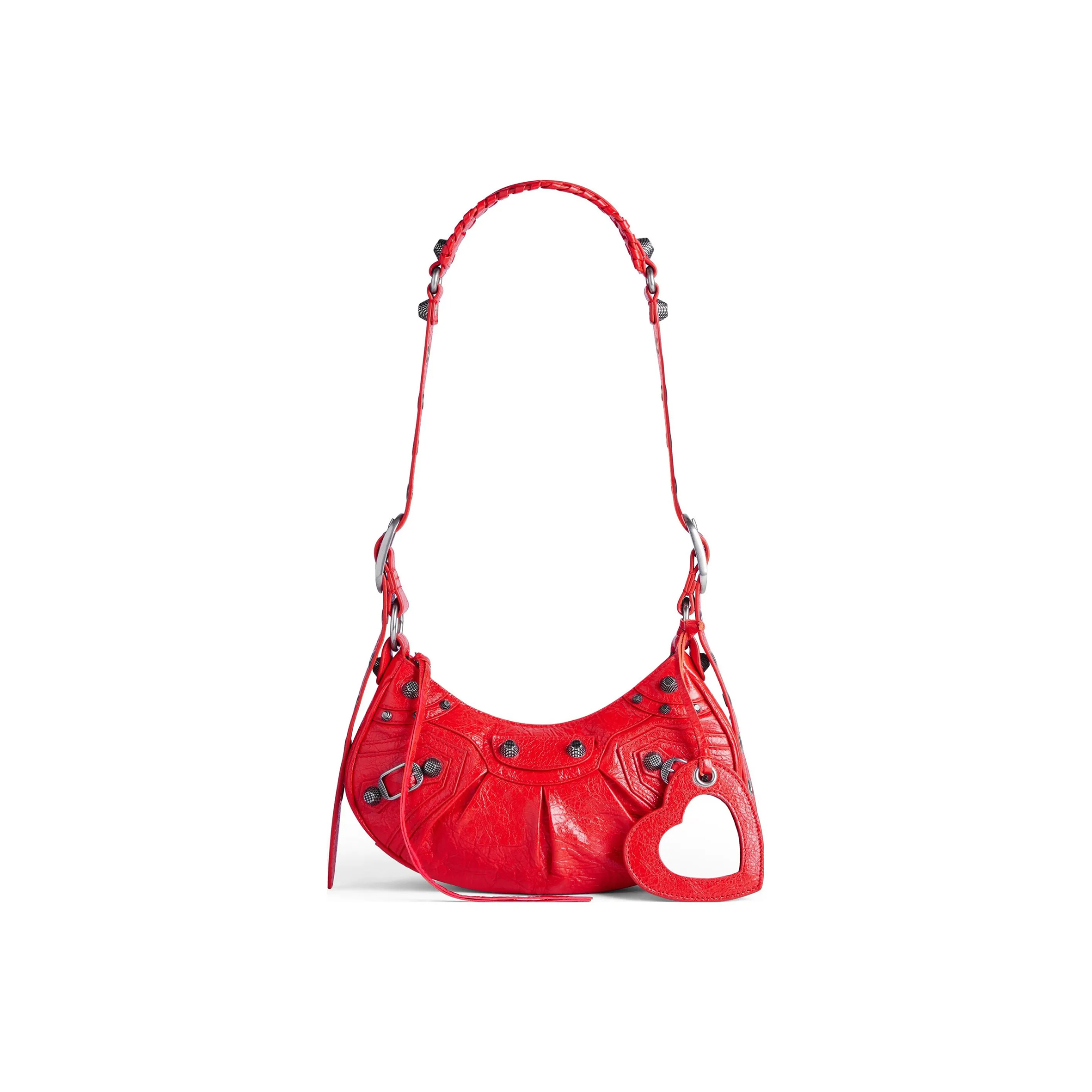 Ba*len*cia*ga women''s le cagole shoulder bag xs in red 6713091vg9y6534 (25.9*16*9.9cm)
